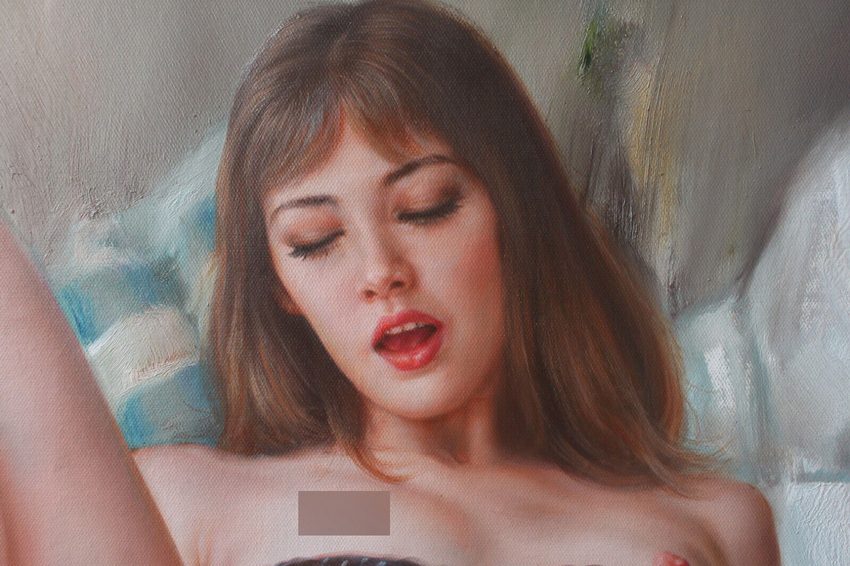 Sensual oil artwork original oil on canvas