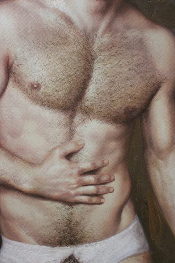 Male nude oil painting handsome men hand-painted 24"x 36" - by | Dongyeearts | Hand-Painted Oil on Canvas & Limited Art Prints male nude oil painting handsome men hand-painted