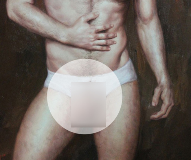 Male nude oil painting handsome men hand-painted 24"x 36" - by | Dongyeearts | Hand-Painted Oil on Canvas & Limited Art Prints male nude oil painting handsome men hand-painted