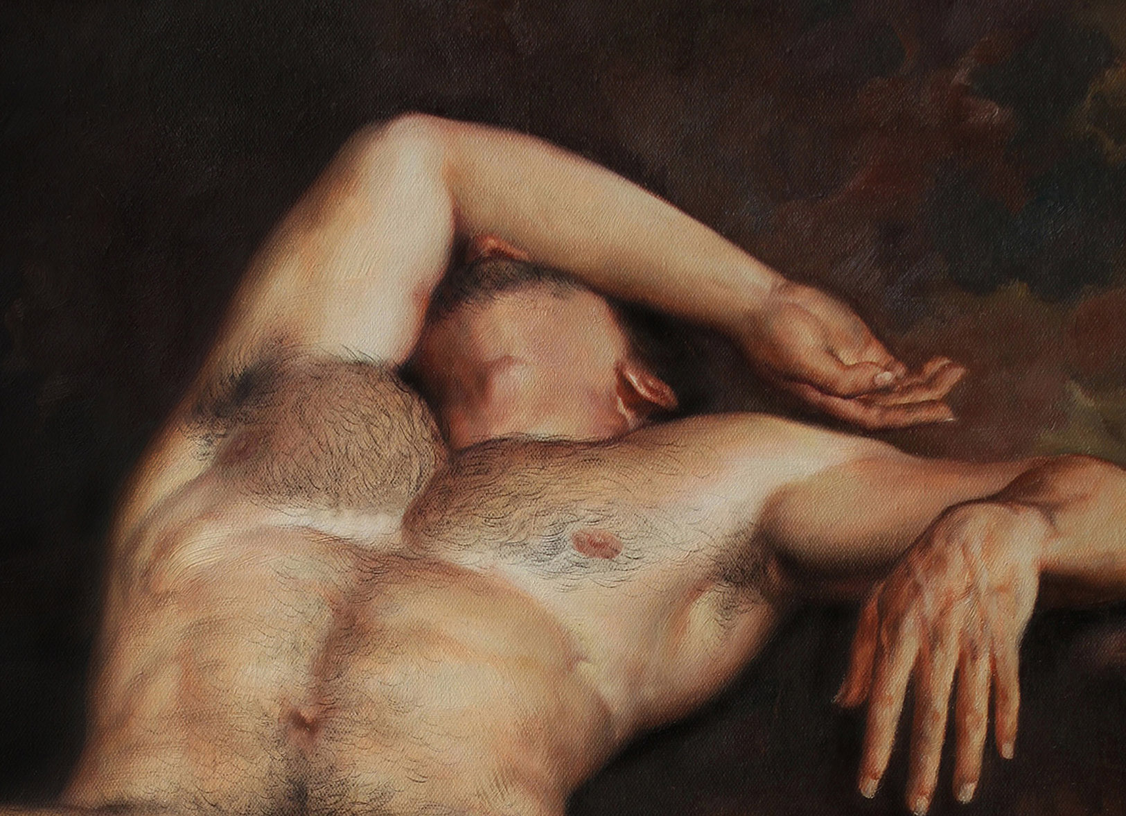 stunning male nude art lying men canvas print