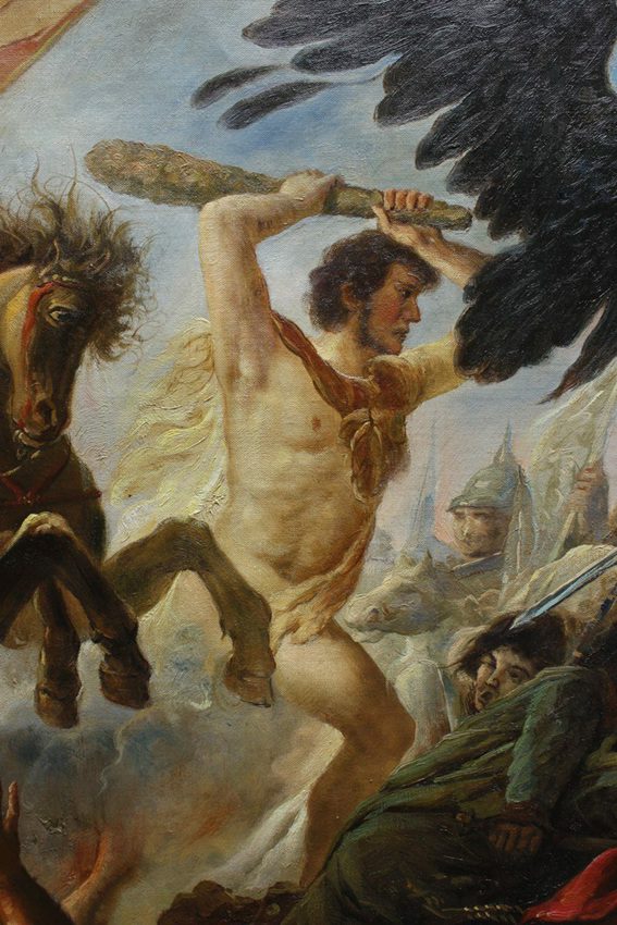 The Battle of Austerlitz for History Lovers 42"x46" Oil on Canvas - by | Dongyeearts | Hand-Painted Oil on Canvas & Limited Art Prints Galicia-style Battle of Austerlitz allegorical oil painting reproduction, 42x46 inches on canvas