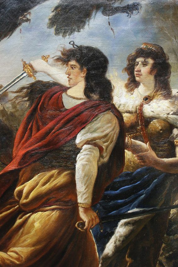 The Battle of Austerlitz for History Lovers 42"x46" Oil on Canvas - by | Dongyeearts | Hand-Painted Oil on Canvas & Limited Art Prints Galicia-style Battle of Austerlitz allegorical oil painting reproduction, 42x46 inches on canvas
