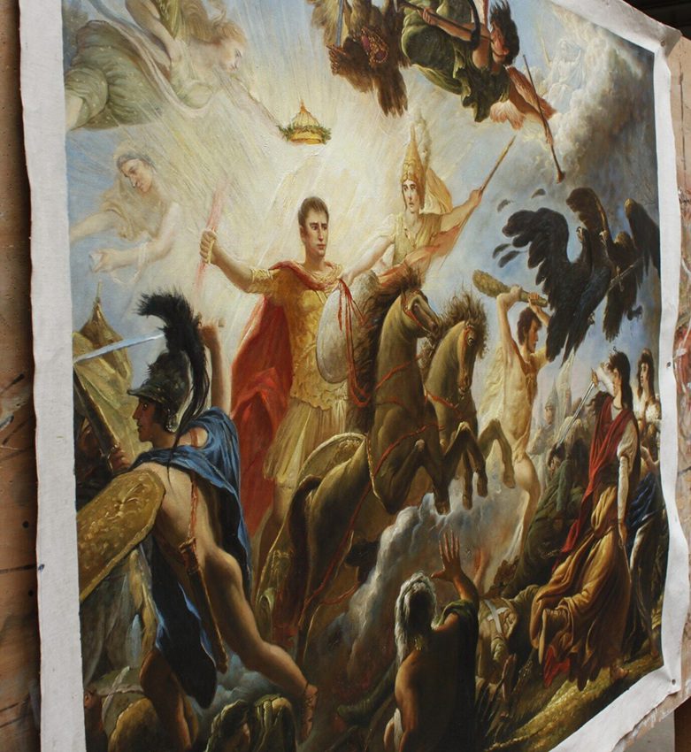 The Battle of Austerlitz for History Lovers 42"x46" Oil on Canvas - by | Dongyeearts | Hand-Painted Oil on Canvas & Limited Art Prints The Battle of Austerlitz.reproduction,42x46inches on canvas