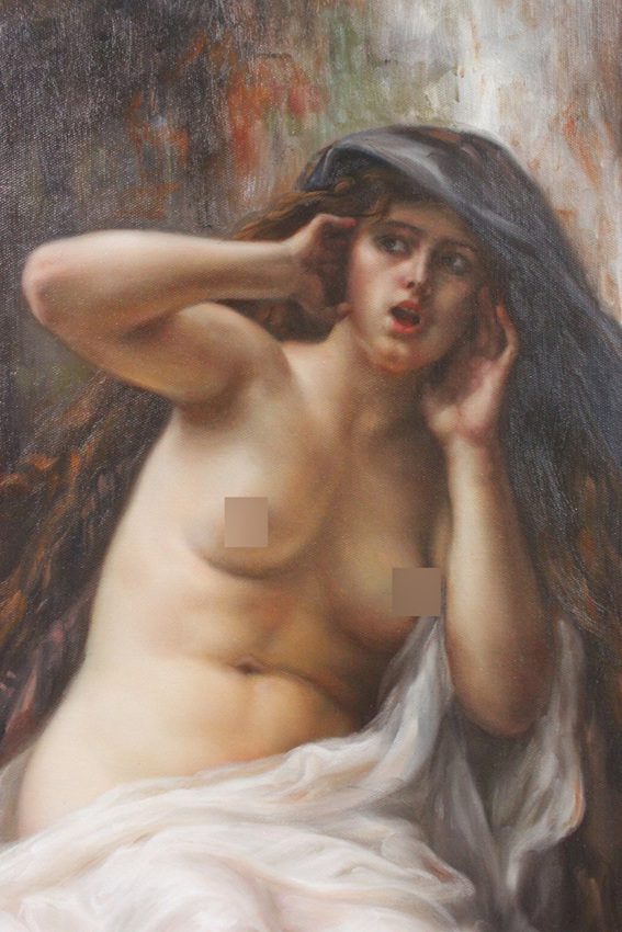 Oil painting Alexandre Cabanel Echo Reproduction 24"x36" - by | Dongyeearts | Hand-Painted Oil on Canvas & Limited Art Prints dongyeearts oil painting repro Alexandre Cabanel Echo 24"x36" part