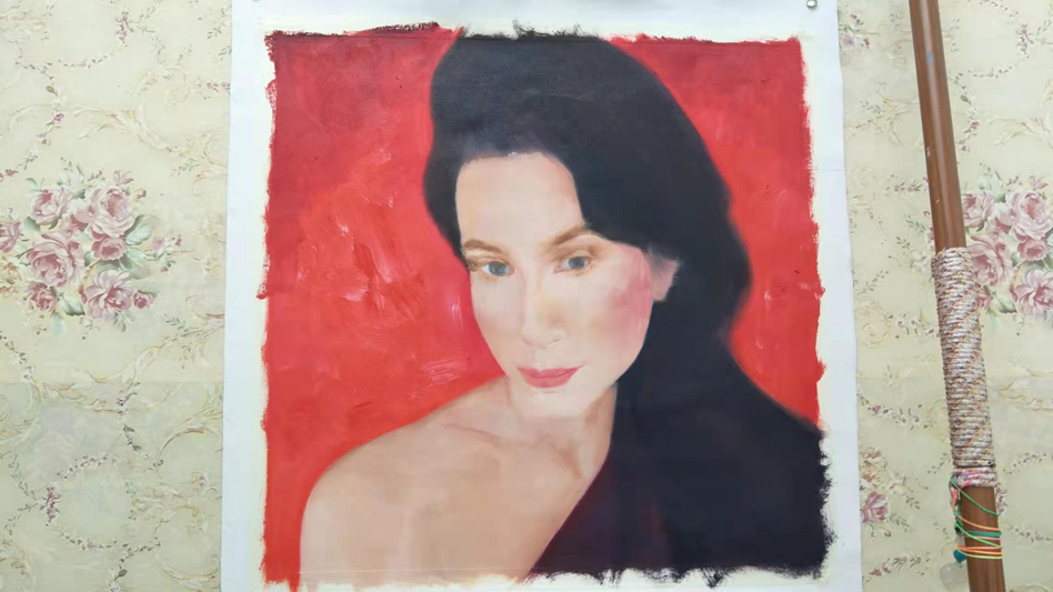 commission oil portrait process 3