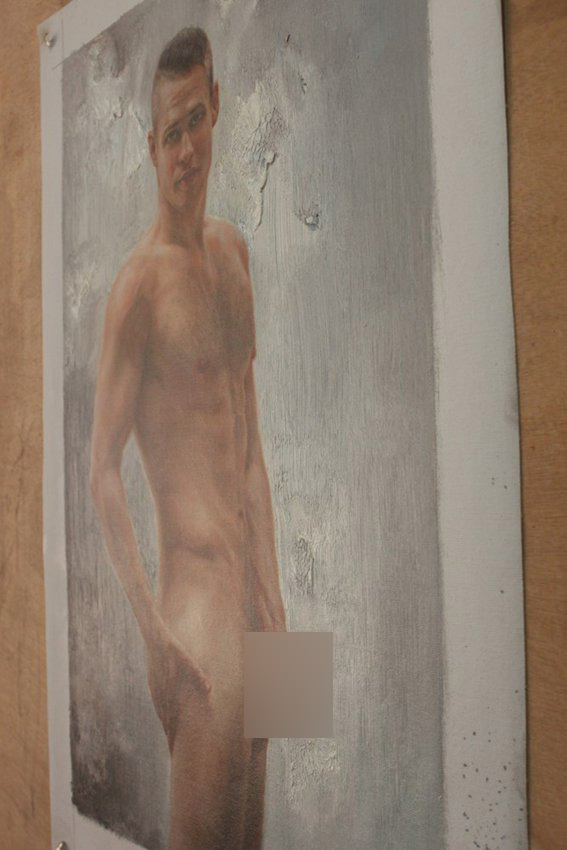 Original Male Nude Art Oil Painting on Canvas 16"x24" - by | Dongyeearts | Hand-Painted Oil on Canvas & Limited Art Prints original male nude art