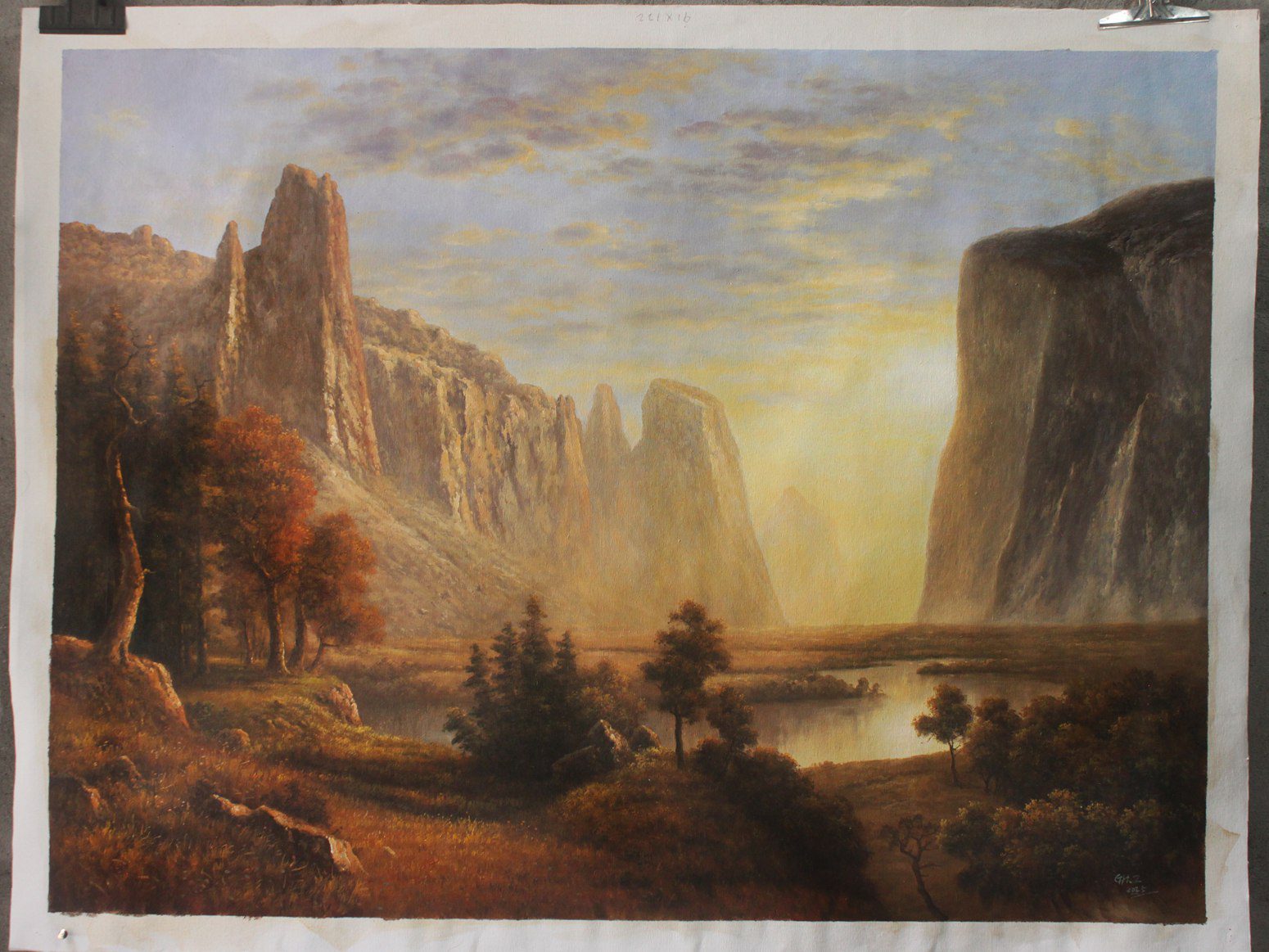 Valley of the Yosemite by Albert Bierstadt 1868 landscape oil on canvas 91x122cm