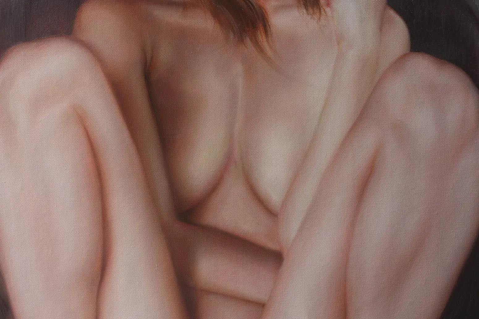 Female nude artwork charming Nordic lady 61x91cm original oil on canvas - by | Dongyeearts | Hand-Painted Oil on Canvas & Limited Art Prints female nude artwork a Nordic lady oil painting