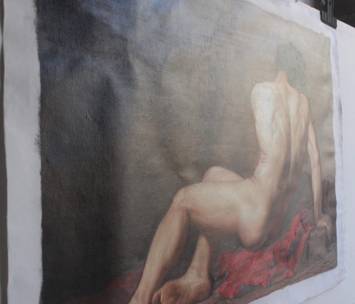 Oil on canvas Jacques Louis David Male Nude known as Patroclus 24″x36″ - by | Dongyeearts | Hand-Painted Oil on Canvas & Limited Art Prints Discover Oil on canvas Jacques Louis David Male Nude known as Patroclus art sale 24″x36″ from Dongyeearts.