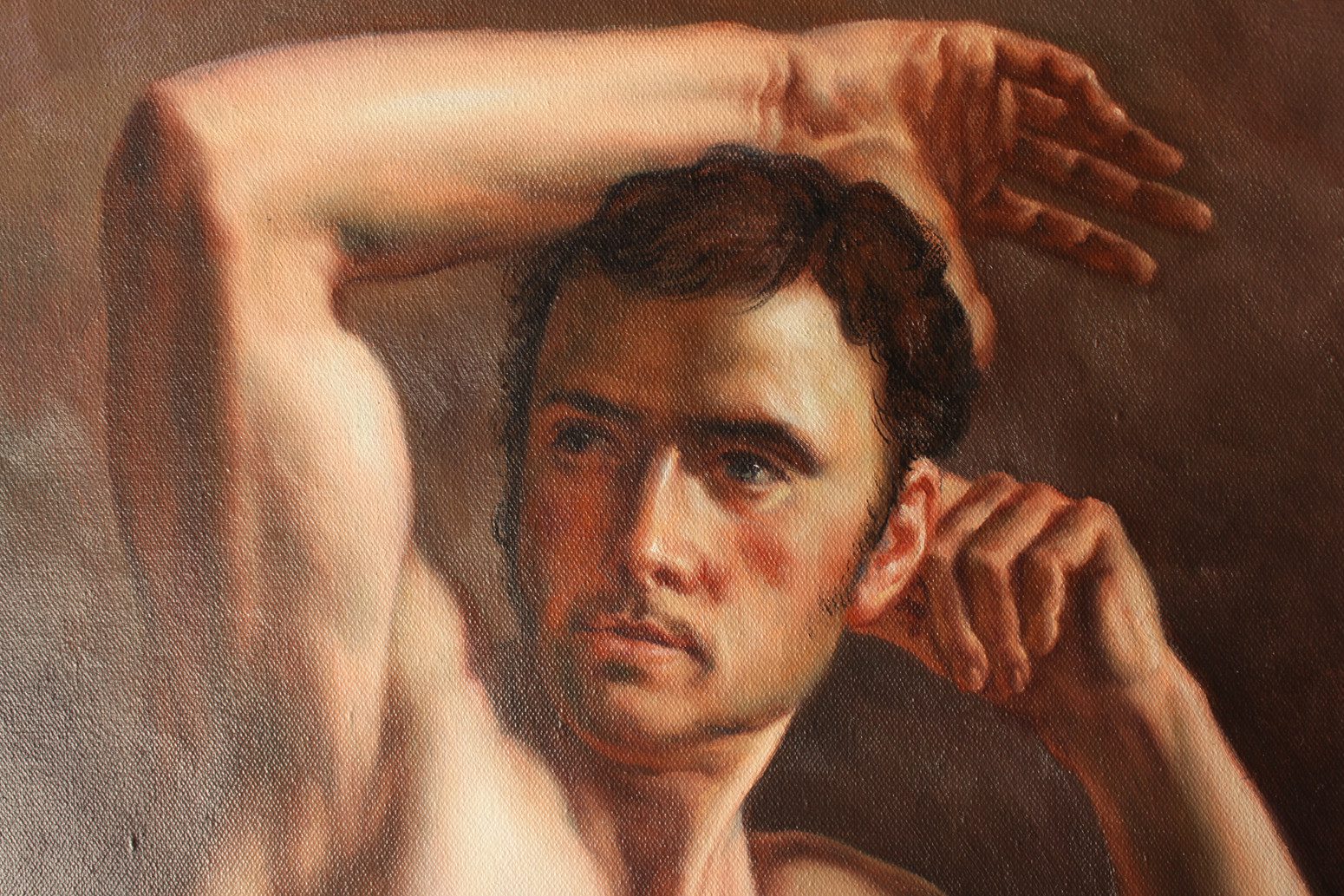 Male nude half length after Theodore Gericault 24″x36″ - by | Dongyeearts | Hand-Painted Oil on Canvas & Limited Art Prints Discover 3 Custom oil painting on copper listed for customer from Dongyeearts.