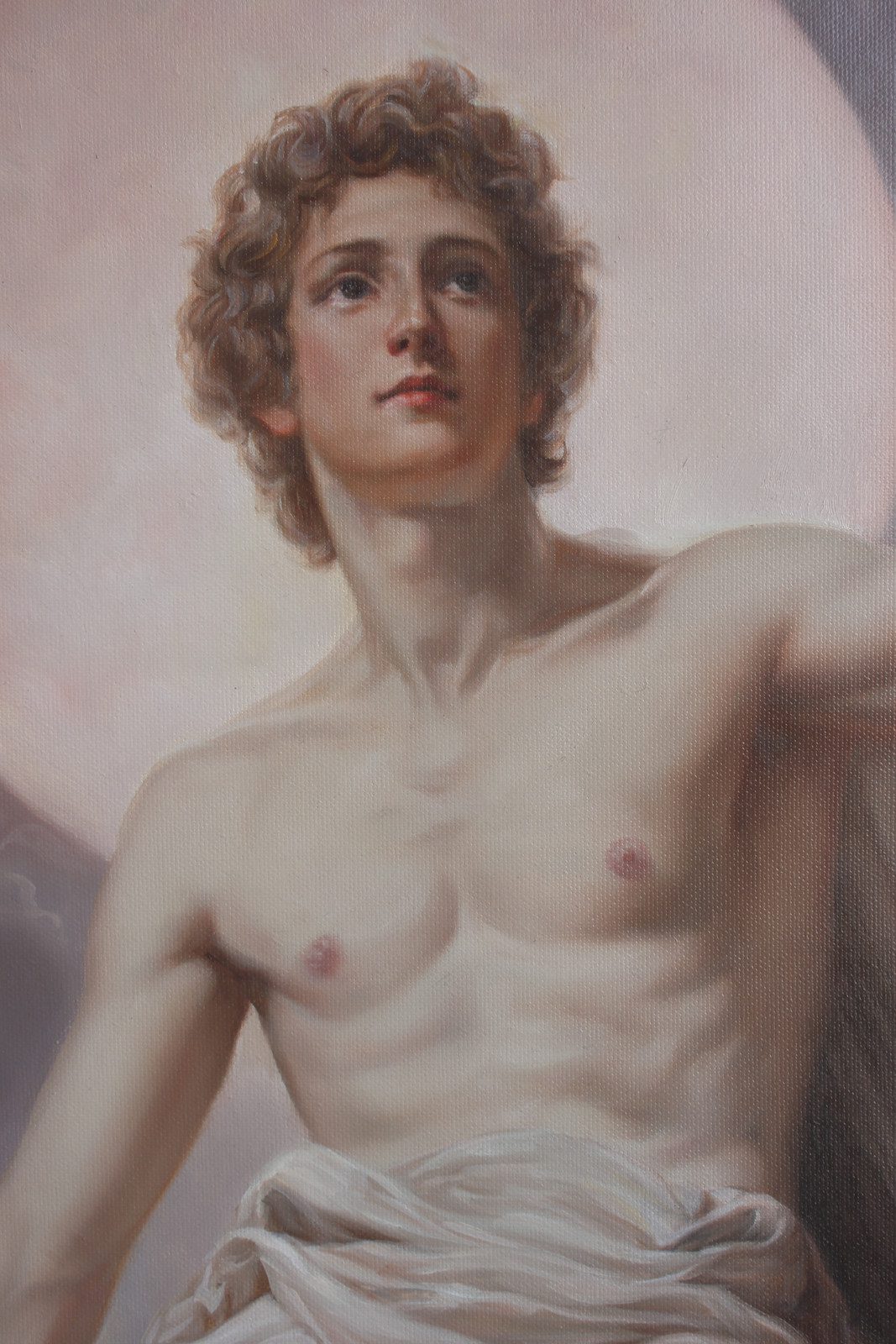 Art sale young male nude man sun god reproduction oil on canvas 24″x36″ - by | Dongyeearts | Hand-Painted Oil on Canvas & Limited Art Prints Discover young male nude man Sun God reproduction oil on canvas 24″x36″ from Dongyeearts. 100% hand-painted exactly as described.