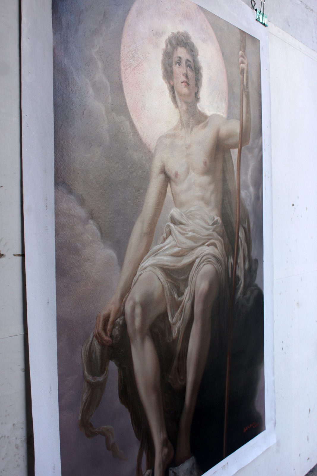 Art sale young male nude man sun god reproduction oil on canvas 24″x36″ - by | Dongyeearts | Hand-Painted Oil on Canvas & Limited Art Prints Discover young male nude man Sun God reproduction oil on canvas 24″x36″ from Dongyeearts. 100% hand-painted exactly as described.