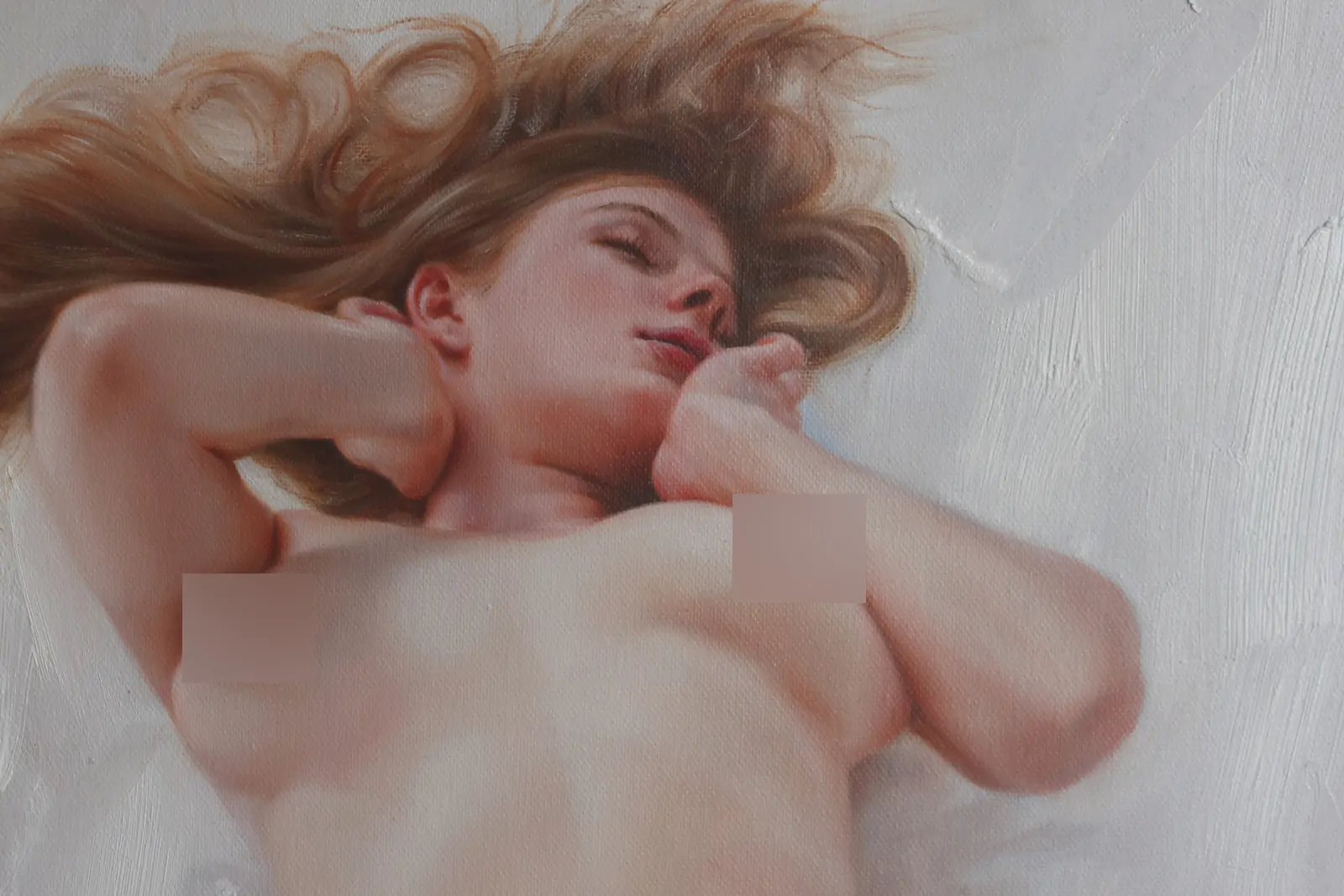 original nude oil painting on canvas artwork