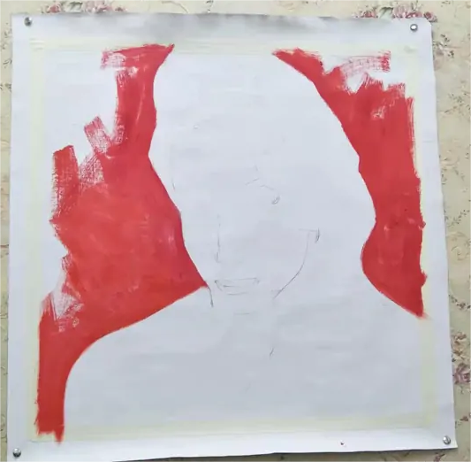 custom portrait oil painting process-1